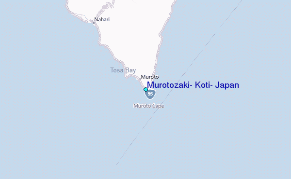 Murotozaki, Koti, Japan Tide Station Location Map