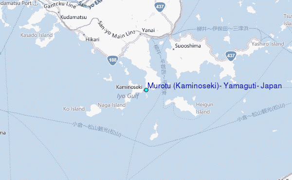 Murotu (Kaminoseki), Yamaguti, Japan Tide Station Location Map