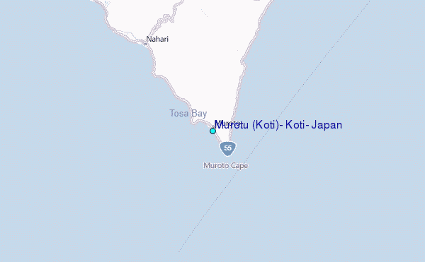 Murotu (Koti), Koti, Japan Tide Station Location Map