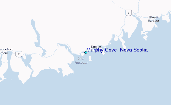 Murphy Cove, Nova Scotia Tide Station Location Map