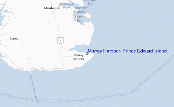 Murray Harbour, Prince Edward Island Tide Station Location Map