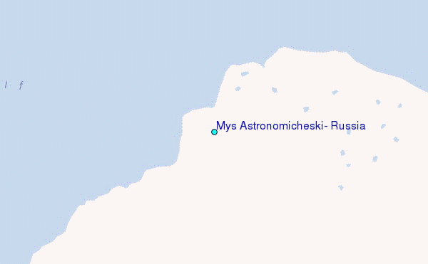Mys Astronomicheski, Russia Tide Station Location Map