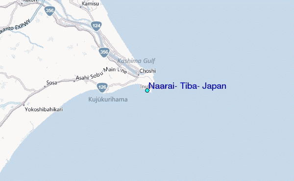 Naarai, Tiba, Japan Tide Station Location Map