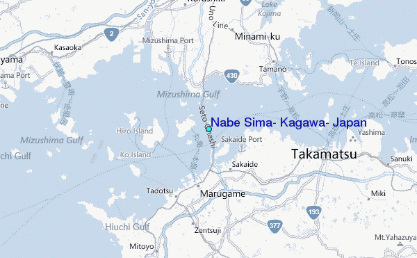 Nabe Sima, Kagawa, Japan Tide Station Location Map