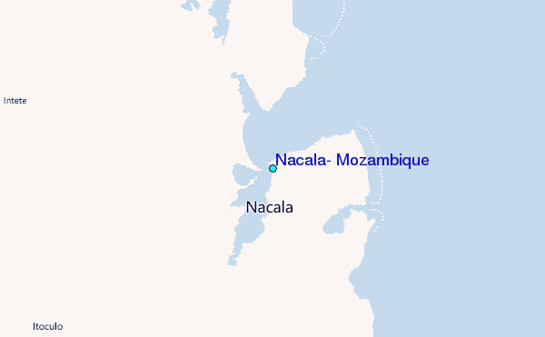Nacala, Mozambique Tide Station Location Map