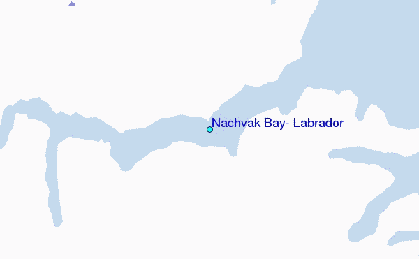 Nachvak Bay, Labrador Tide Station Location Map
