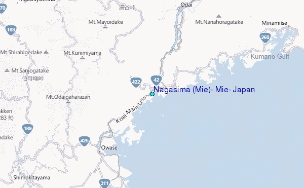 Nagasima (Mie), Mie, Japan Tide Station Location Map