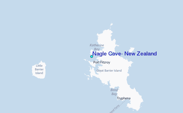 Nagle Cove, New Zealand Tide Station Location Map