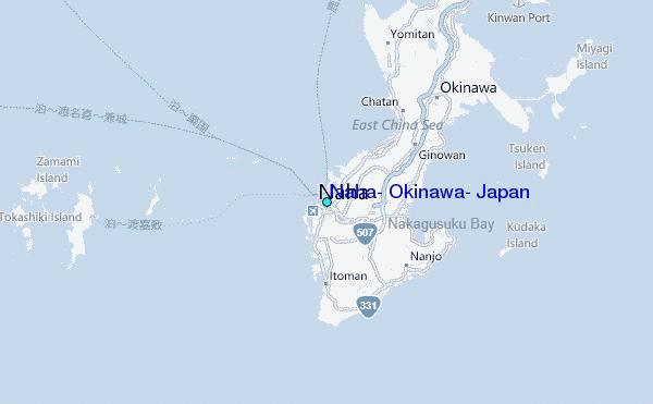 Naha, Okinawa, Japan Tide Station Location Map