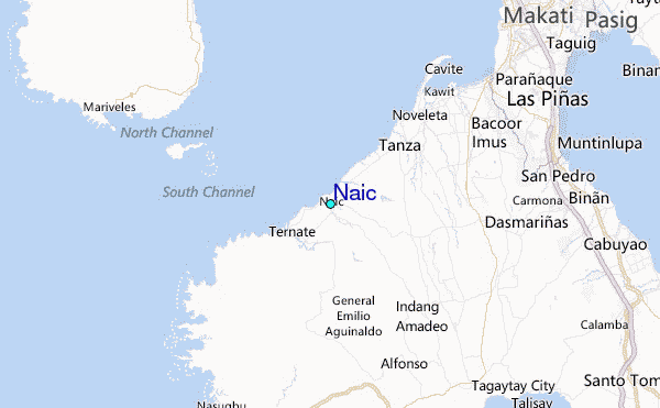 Naic Tide Station Location Map