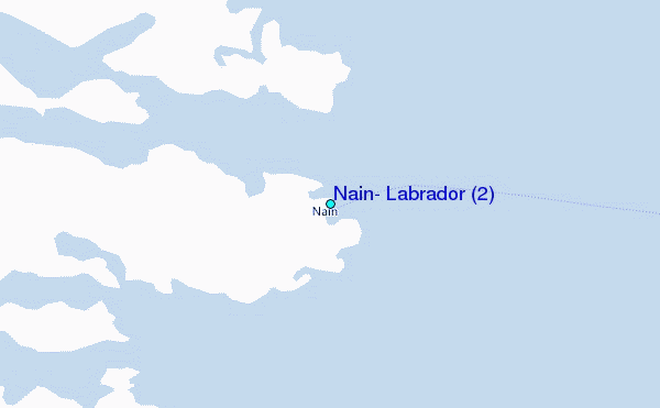 Nain, Labrador (2) Tide Station Location Map
