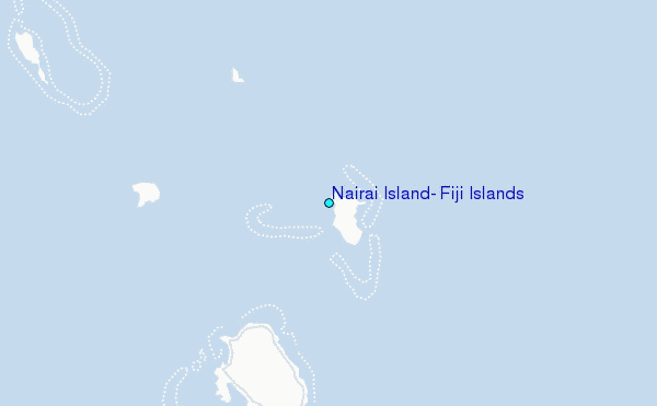 Nairai Island, Fiji Islands Tide Station Location Map
