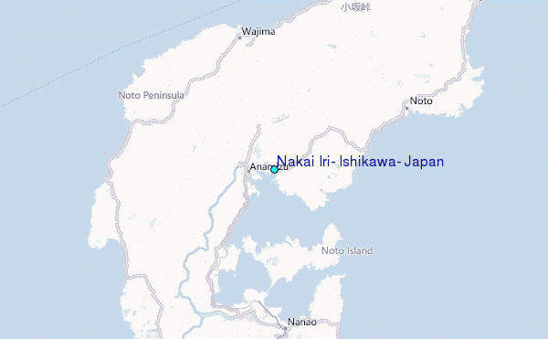 Nakai Iri, Ishikawa, Japan Tide Station Location Map