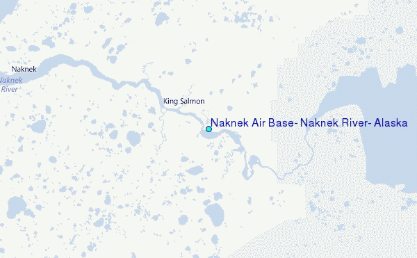 Naknek Air Base, Naknek River, Alaska Tide Station Location Map