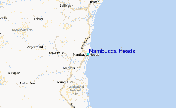 Nambucca Heads Tide Station Location Map