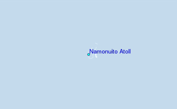 Namonuito Atoll Tide Station Location Map