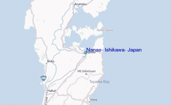 Nanao, Ishikawa, Japan Tide Station Location Map