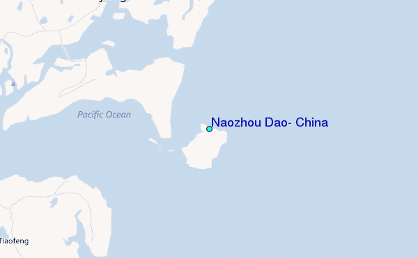 Naozhou Dao, China Tide Station Location Map