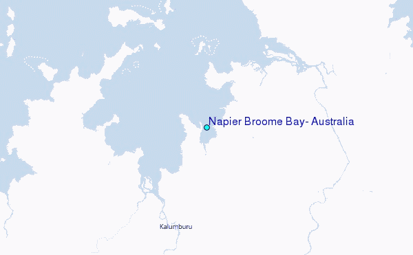 Napier Broome Bay, Australia Tide Station Location Map