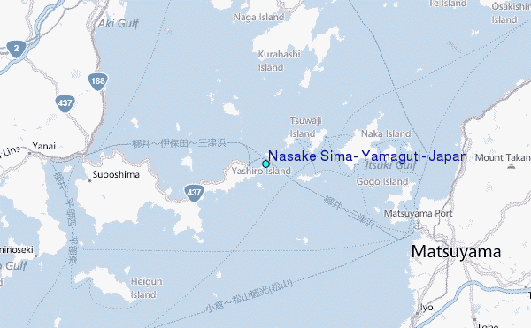 Nasake Sima, Yamaguti, Japan Tide Station Location Map