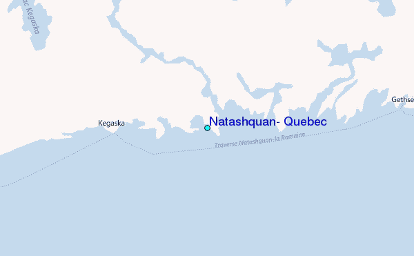 Natashquan, Quebec Tide Station Location Map