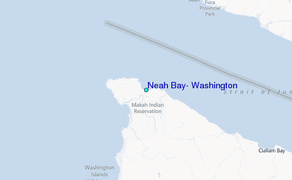 Neah Bay, Washington Tide Station Location Map