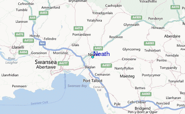 Neath Tide Station Location Map