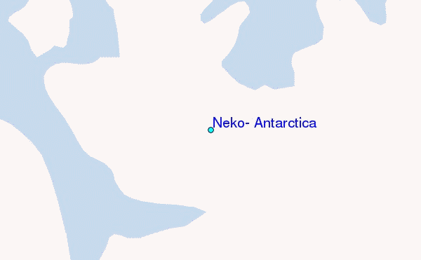 Neko, Antarctica Tide Station Location Map