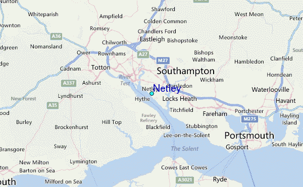 Netley Tide Station Location Map