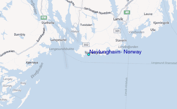Nevlunghavn, Norway Tide Station Location Map