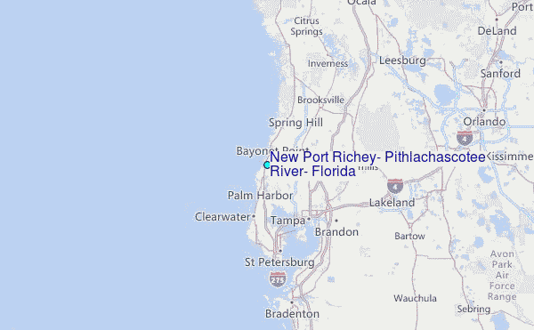 New Port Richie Fl Map World Map Atlas