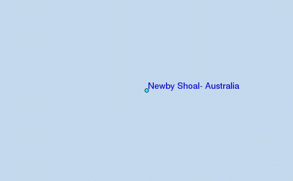 Newby Shoal, Australia Tide Station Location Map