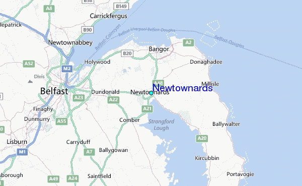 Newtownards Tide Station Location Map