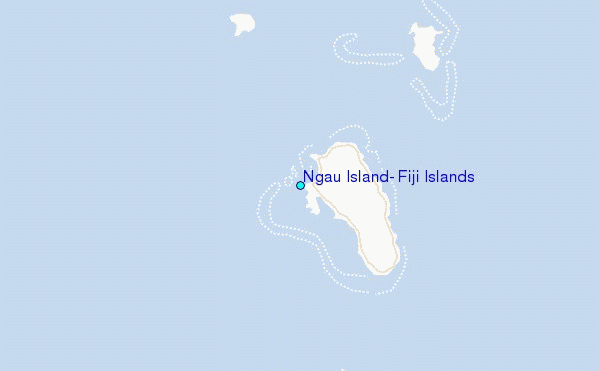 Ngau Island, Fiji Islands Tide Station Location Map