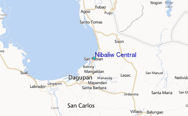 Nibaliw Central Tide Station Location Map