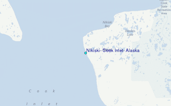 Nikiski, Cook Inlet, Alaska Tide Station Location Map