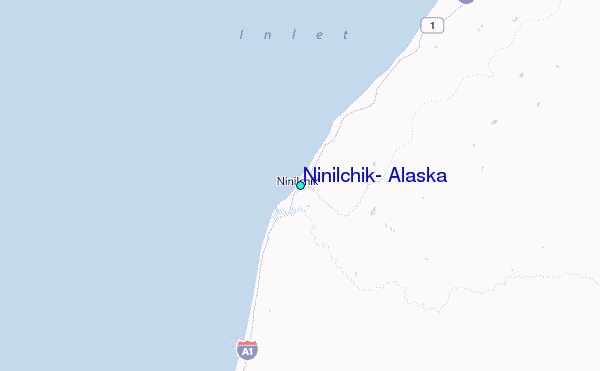 Ninilchik, Alaska Tide Station Location Map