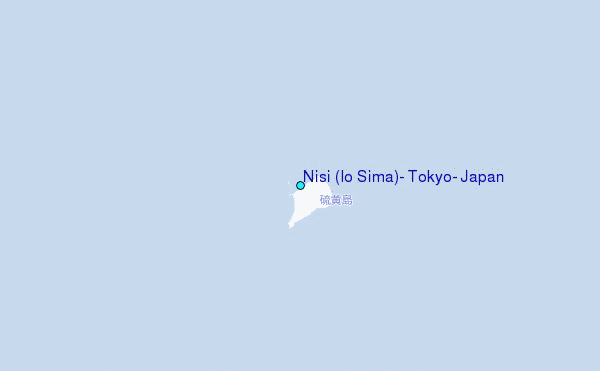 Nisi (Io Sima), Tokyo, Japan Tide Station Location Map