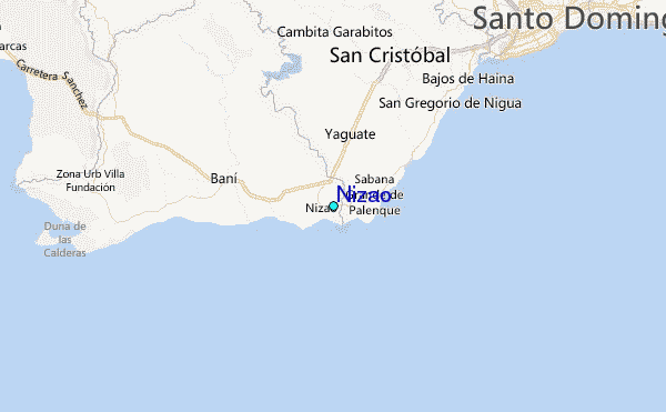 Nizao Tide Station Location Map