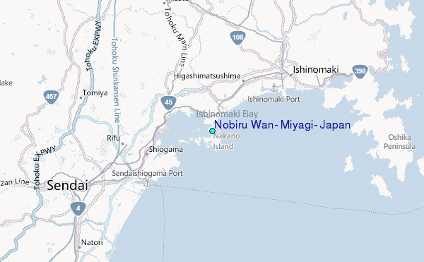 Nobiru Wan, Miyagi, Japan Tide Station Location Map
