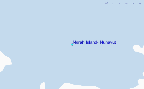 Norah Island, Nunavut Tide Station Location Map