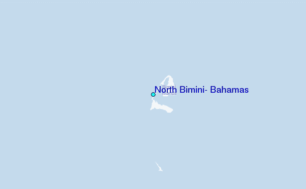 North Bimini, Bahamas Tide Station Location Map