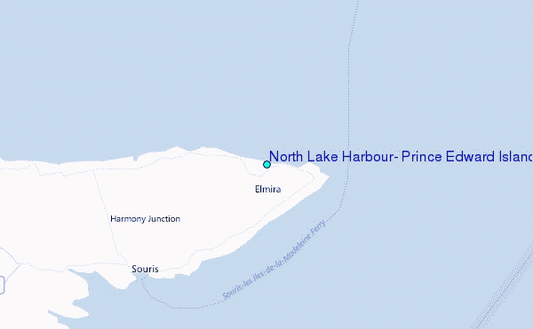 North Lake Harbour, Prince Edward Island Tide Station Location Map
