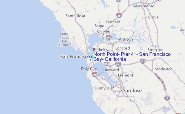 North Point Pier 41 San Francisco Bay California Tide Station