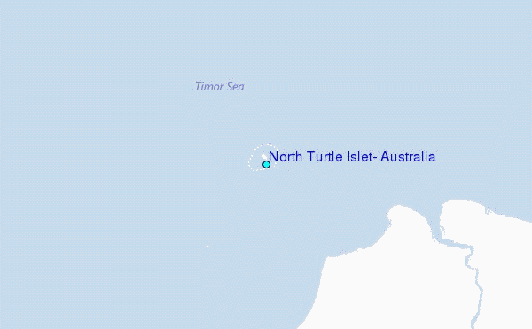 North Turtle Islet, Australia Tide Station Location Map