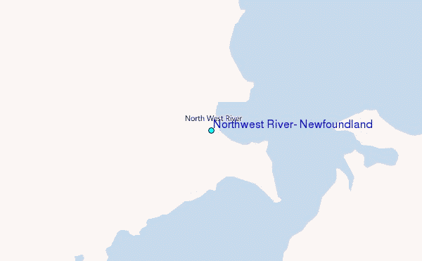 Northwest River, Newfoundland Tide Station Location Map