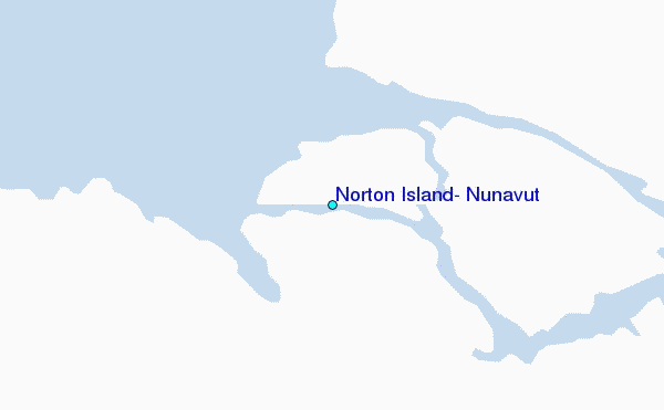 Norton Island, Nunavut Tide Station Location Map