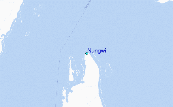 Nungwi Tide Station Location Map