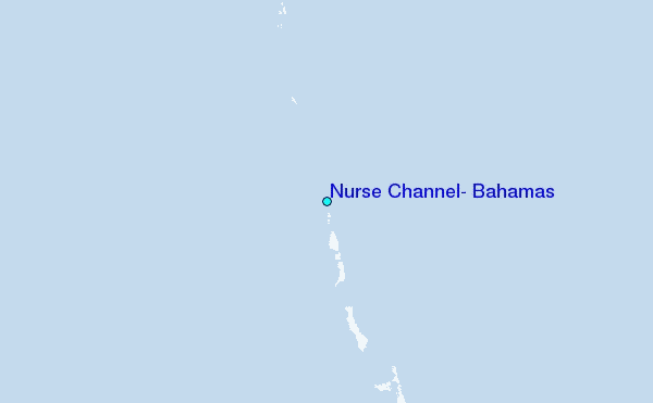 Nurse Channel, Bahamas Tide Station Location Map