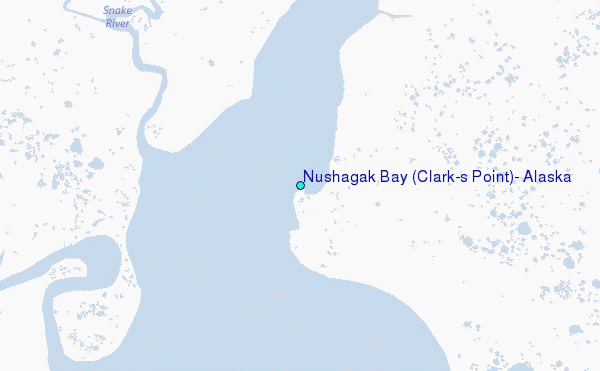 Nushagak Bay (Clark's Point), Alaska Tide Station Location Map